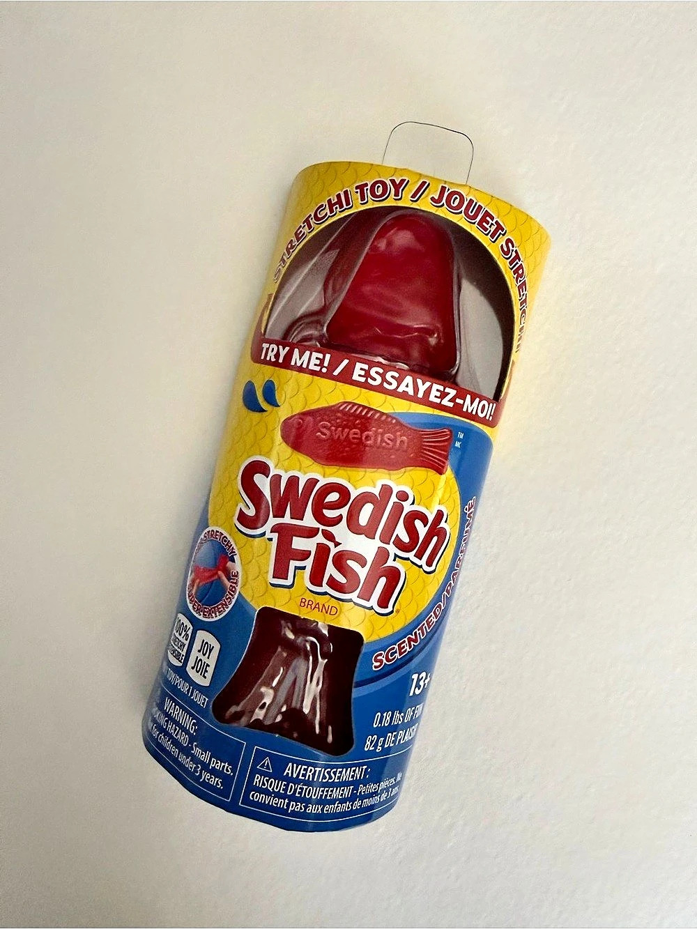 Swedish Fish Scented Squishy Stretchy Toy Red & Blue